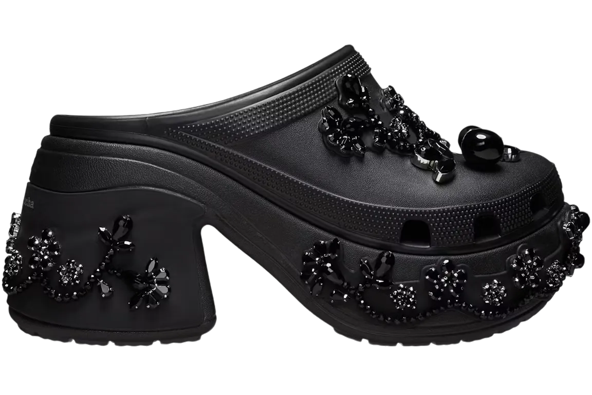 Crocs Siren Clog Simone Rocha Black US M 6